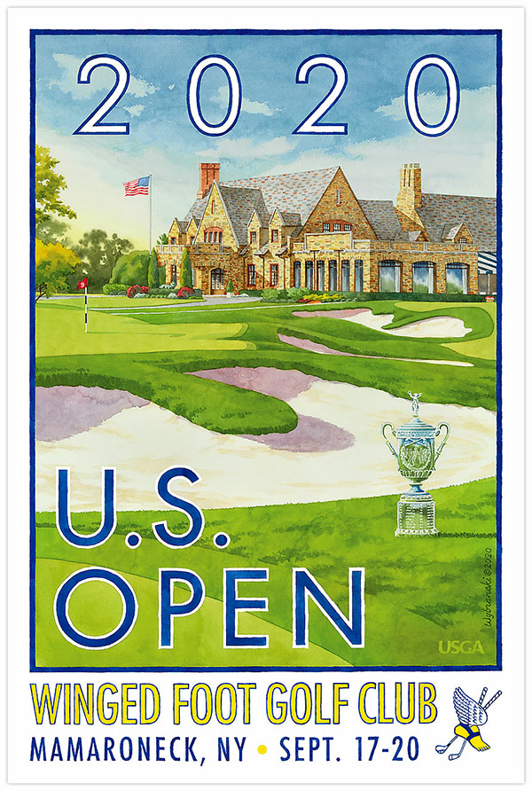 2020 u.s. open poster The Golf Heritage Society